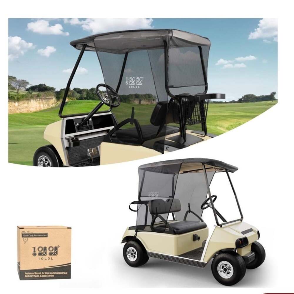 10L0L Golf Cart Shade Cover EZGO TXT RXV & Club Car DS Precedent Tempo (U1009)